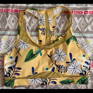 Zyia Floral Reflective Light n Tight Mesh Bra